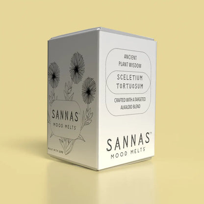 SANNAS Mood Melts master pack packaging on a beige background